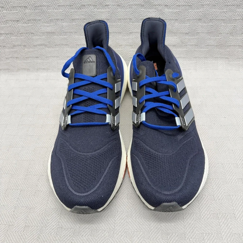Adidas UltraBoost 22 Legend Ink Orange Shoes Mens Size 11.5 Blue Running GX6642‎